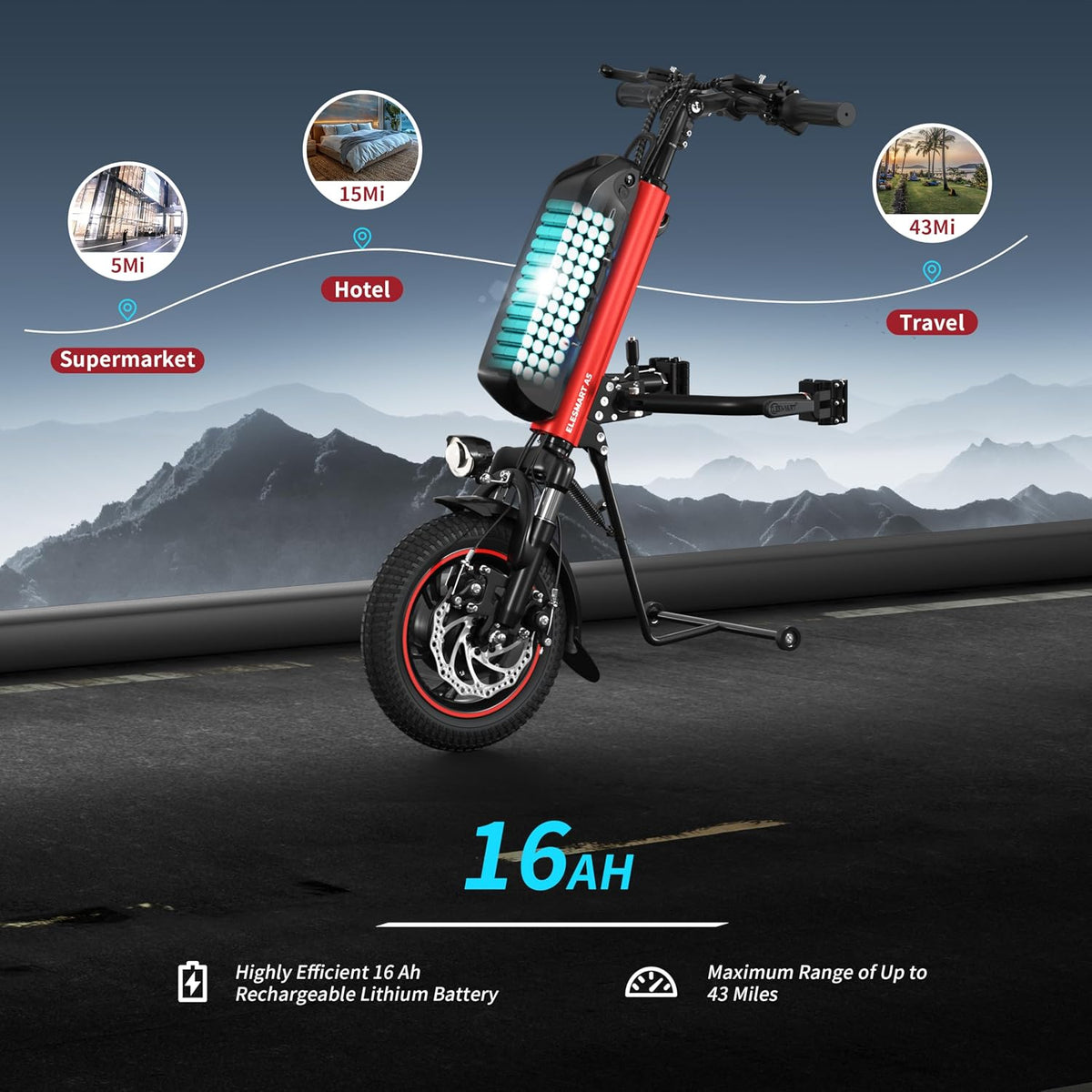 Electric Wheelchair Handcycle Attachment